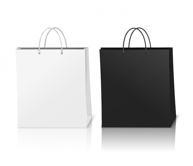 Download Free Vector | Shopping bags mockup realistic