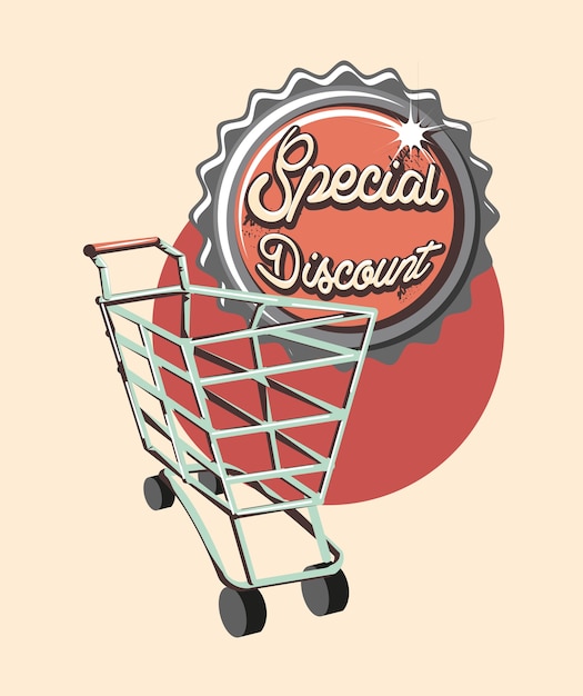 Download Free Shopping Cart Special Discount Grunge Retro Style Premium Vector Use our free logo maker to create a logo and build your brand. Put your logo on business cards, promotional products, or your website for brand visibility.