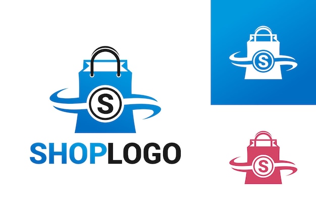 Premium Vector | Shopping logo template design vector, emblem, design ...