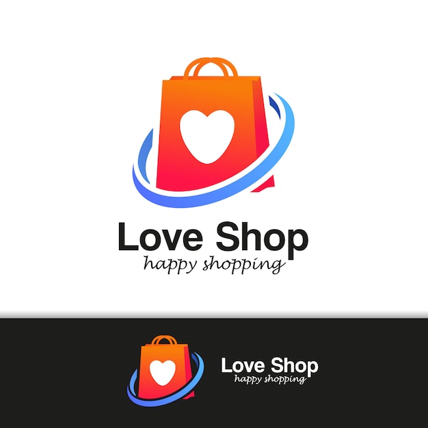 Download Shopping store logo design vector Vector | Premium Download