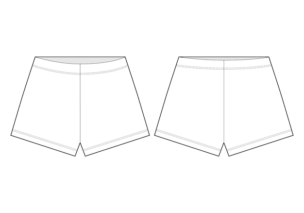 shorts outline