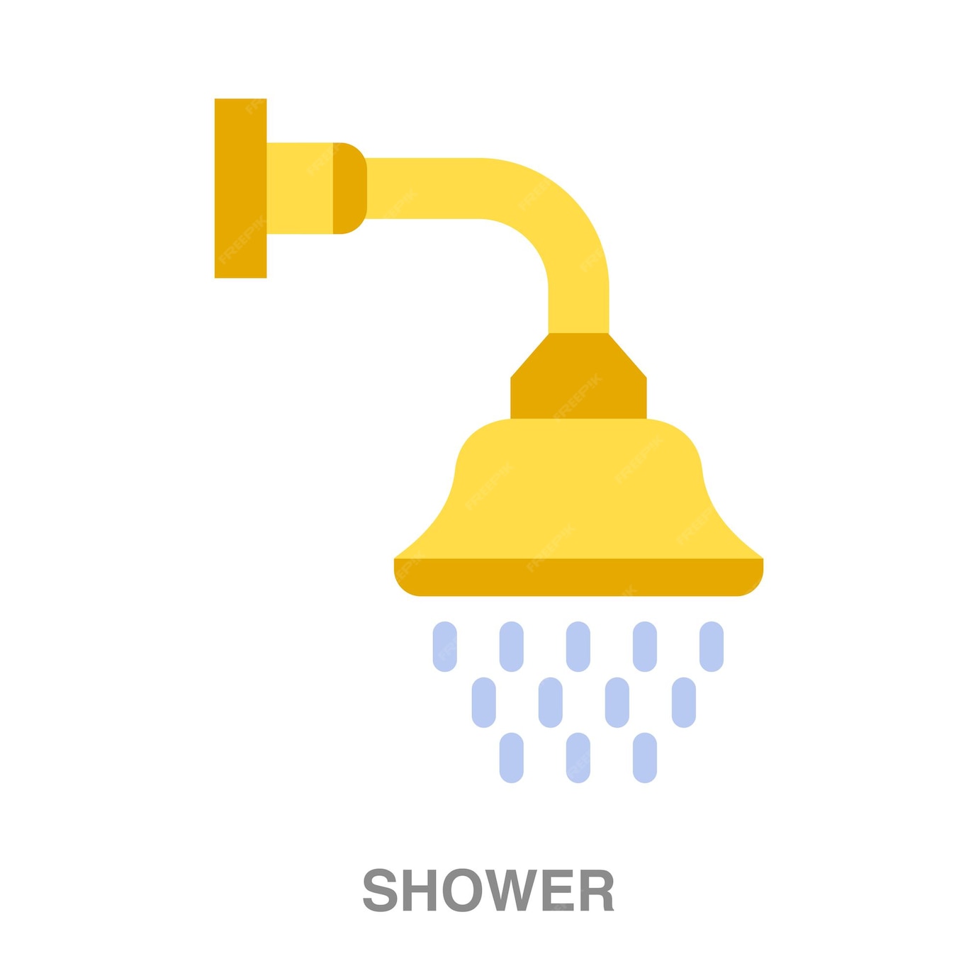 Premium Vector Shower Illustration On Transparent Background