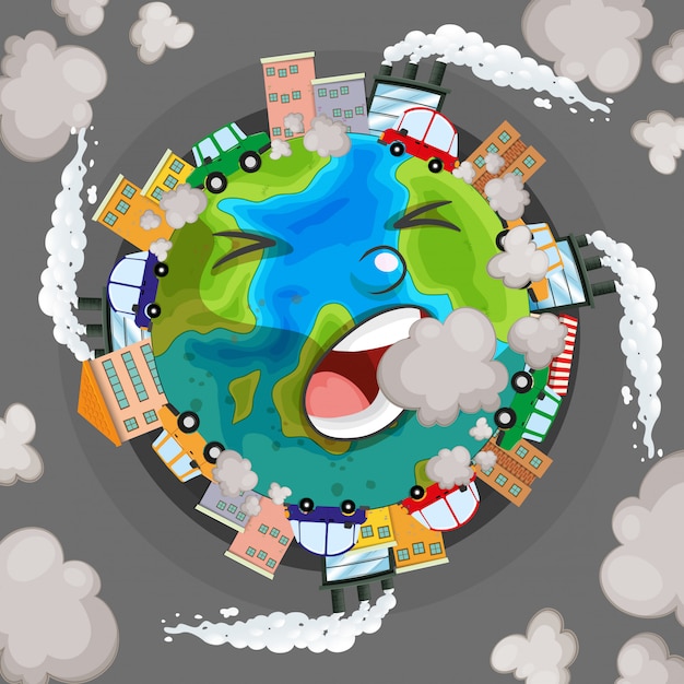 Download Free Sick Earth From Pollution Concept Free Vector Use our free logo maker to create a logo and build your brand. Put your logo on business cards, promotional products, or your website for brand visibility.