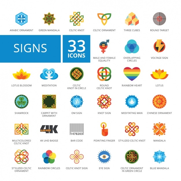 Download Sign icons collection Vector | Free Download