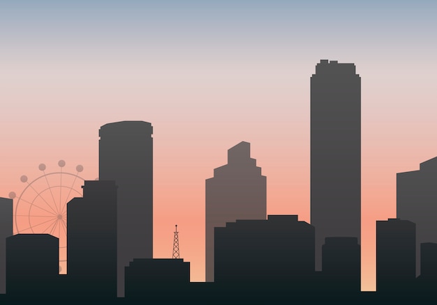 skyline illustration free download