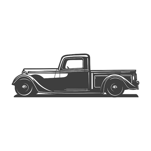 Premium Vector | Silhoute car illustration