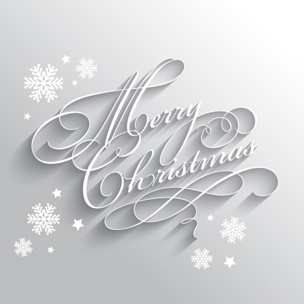 Silver Christmas card with snowflakes Vector | Free Download