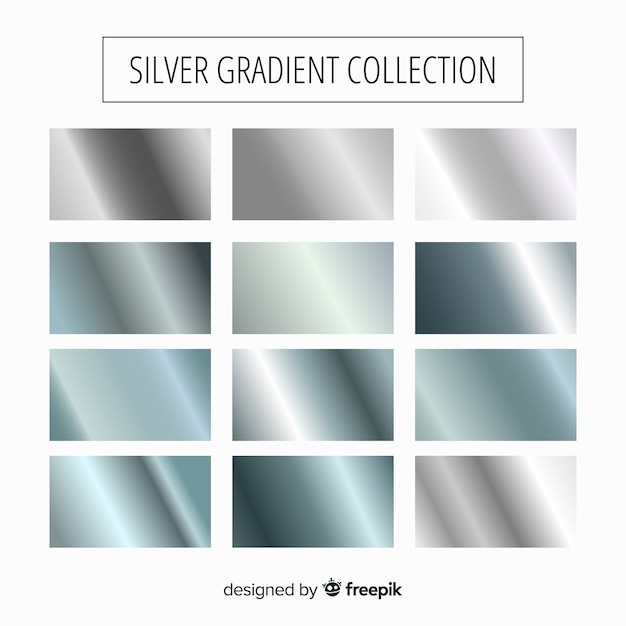 silver gradient illustrator free download