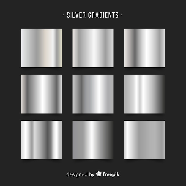 silver materials for download to illustrator