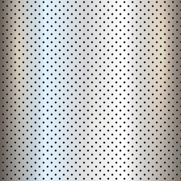 Silver perforated metal texture\
background