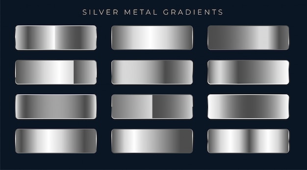 silver platinum gradients metal vector vectors psd graphic graphics gray freepik downloads