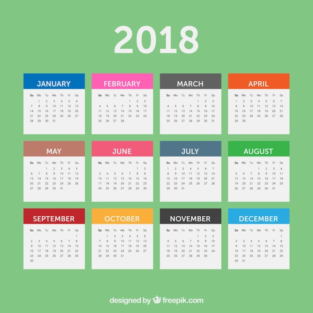 Simple 2015 Calendar