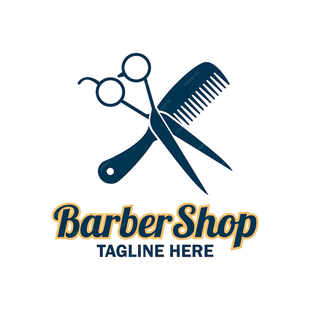 Premium Vector | Simple barber logo