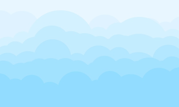 Premium Vector | Simple blue cloud background. vector illustration.