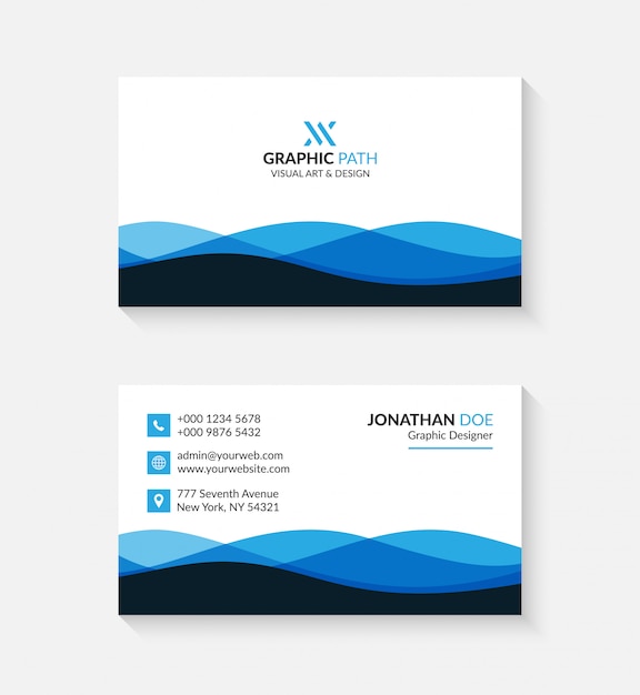 Download Free Simple Business Card With Logo Or Icon For Your Business Premium Vector Use our free logo maker to create a logo and build your brand. Put your logo on business cards, promotional products, or your website for brand visibility.