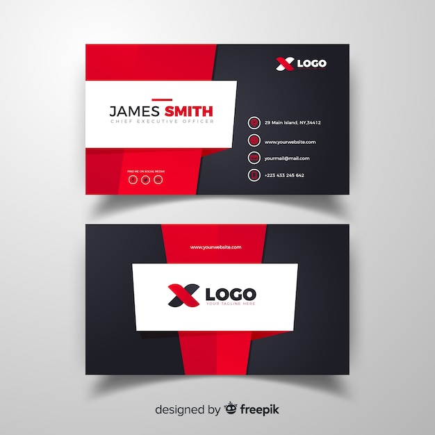 Free Vector | Simple business card