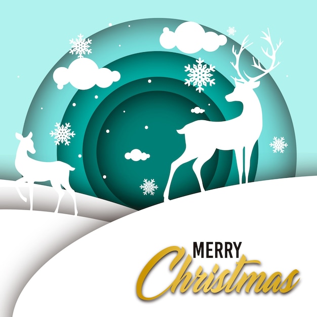 Premium Vector | Simple christmas illustration