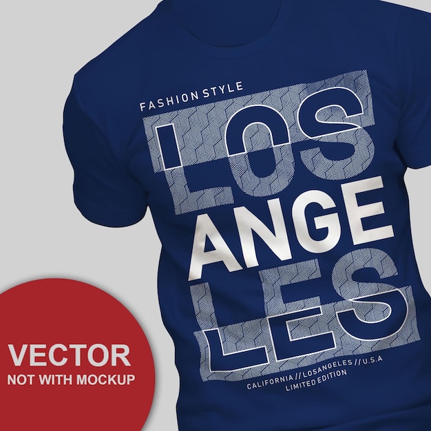 Premium Vector | Simple design los angeles typography for print t shirt ...