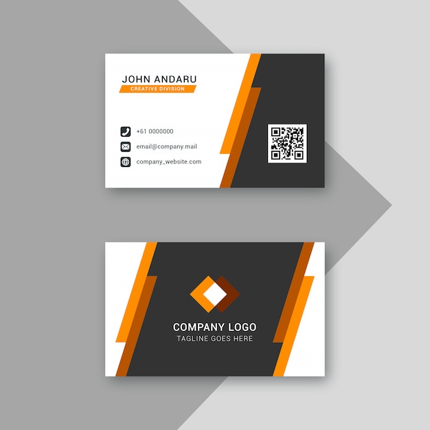 Simple elegant business card | Premium Vector