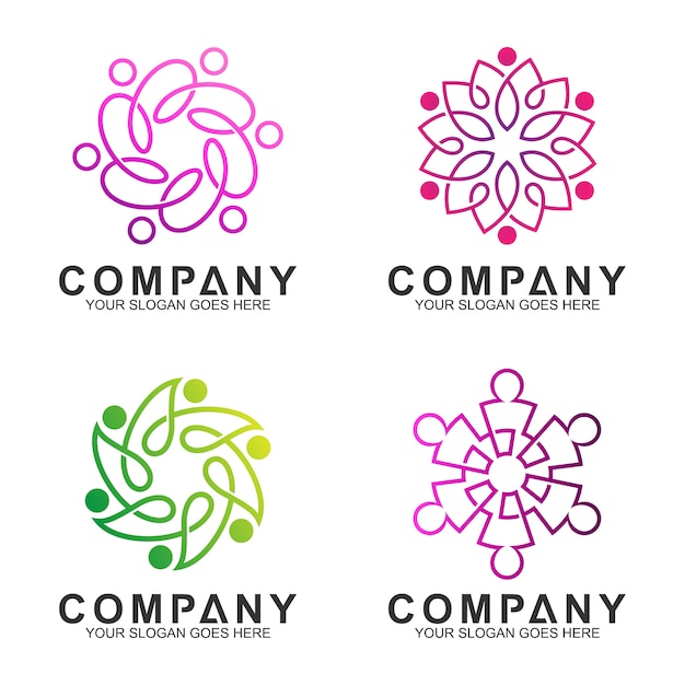 Download Free Simple Elegant People Connection Community Logo Design With Line Use our free logo maker to create a logo and build your brand. Put your logo on business cards, promotional products, or your website for brand visibility.