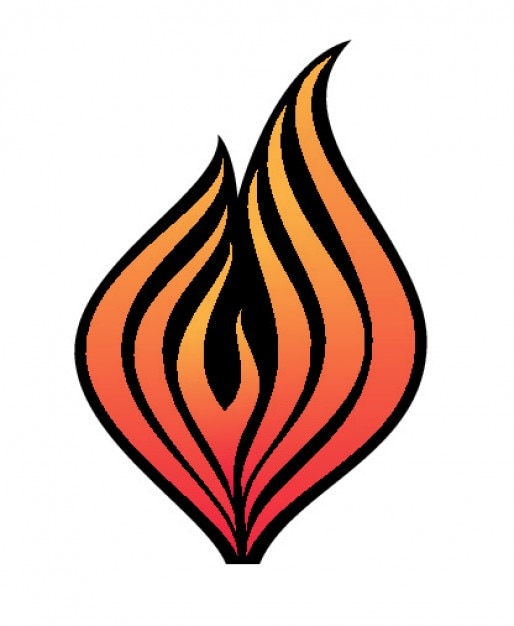 Simple flame image Vector | Free Download