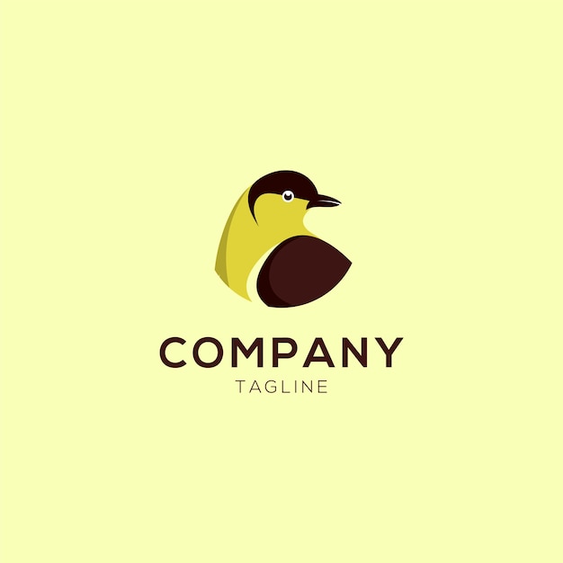 Premium Vector | Simple flat bird logo design template