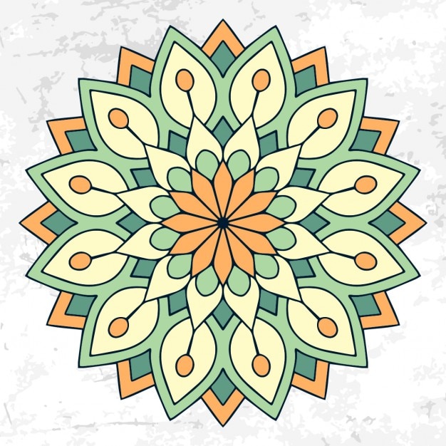 Download Simple floral mandala Vector | Free Download