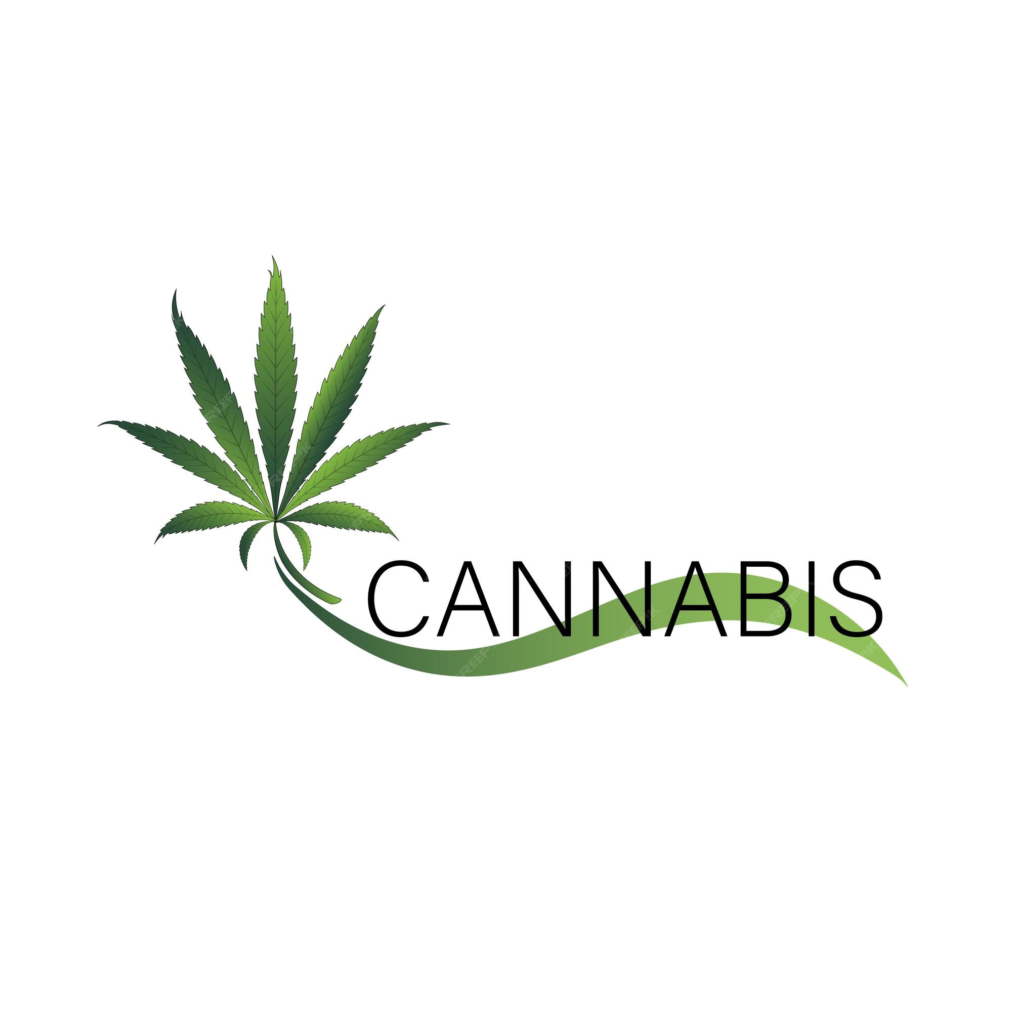 Premium Vector | Simple icon of cannabis leaf silhouette sativa ...