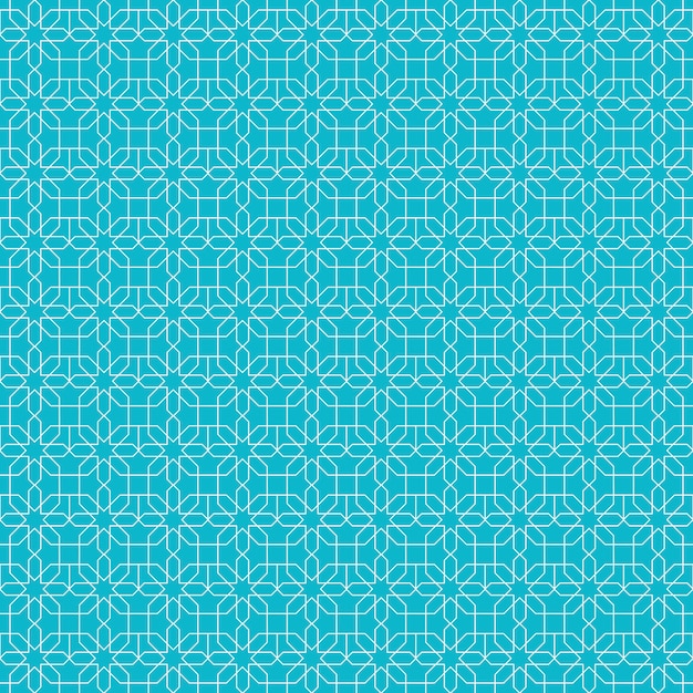 シンプルなイスラム幾何学的シームレスパターン背景壁紙 プレミアムベクター