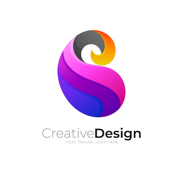 Premium Vector | Simple Letter B Logo Design, 3d Colorful