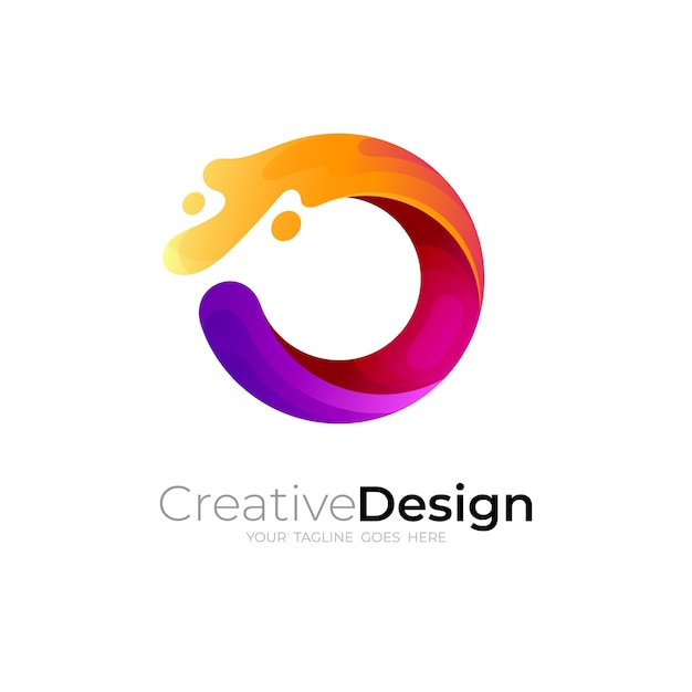 Premium Vector | Simple letter o logo with swoosh design illustration ...