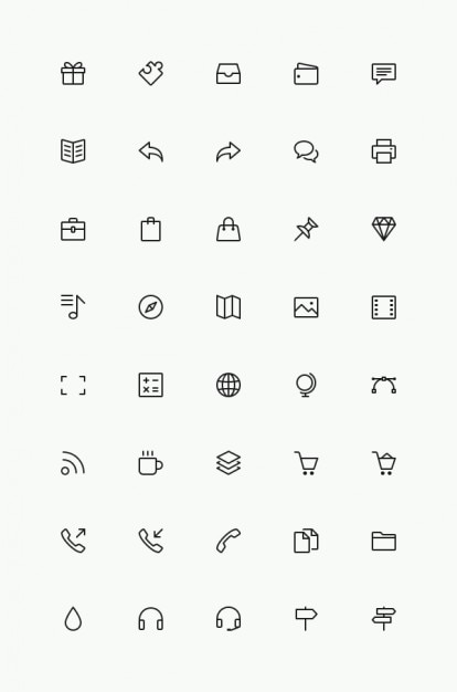 Simple Line Icons sample
