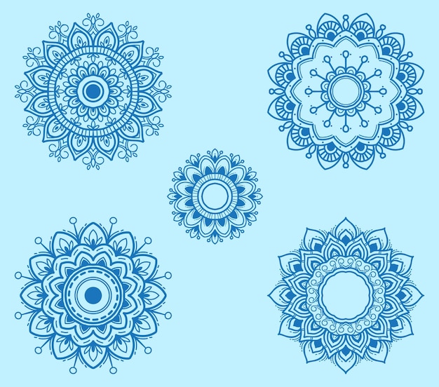 Download Simple mandala collection | Premium Vector