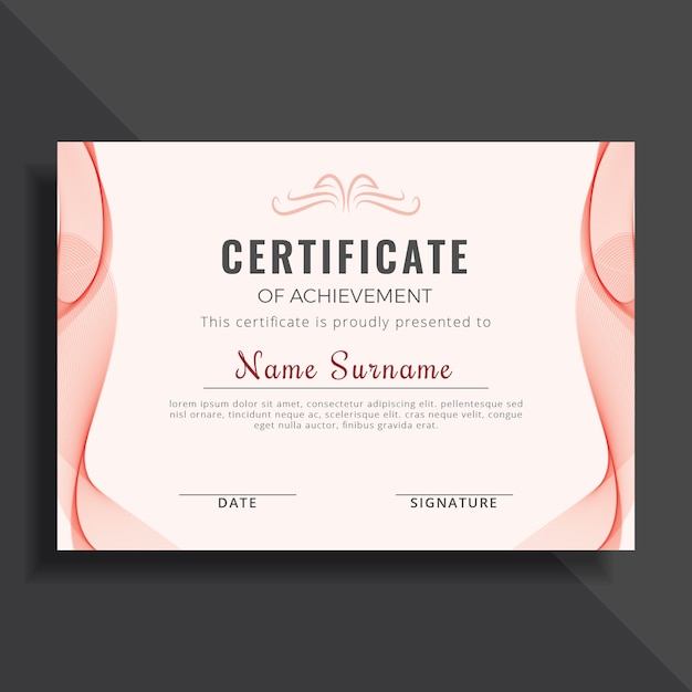 Download Premium Vector Simple And Minimal Certificate Template Design