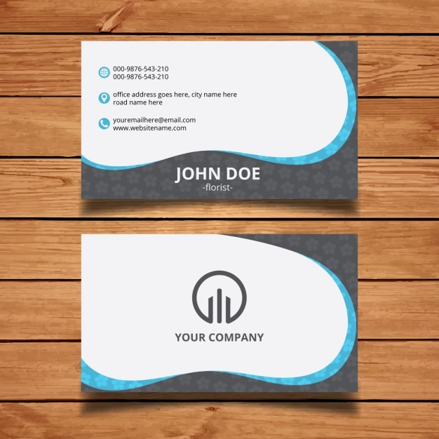 Premium Vector Simple Modern Business Card Template