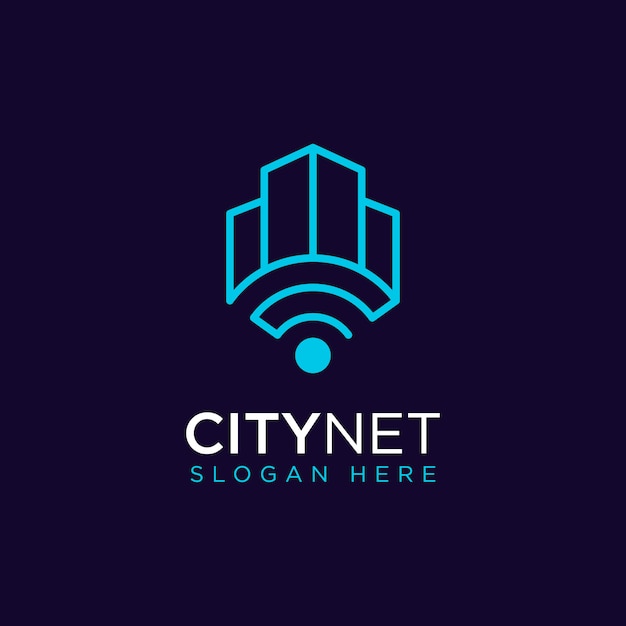 Download Free Simple Modern City Network Logo Design Premium Premium Vector Use our free logo maker to create a logo and build your brand. Put your logo on business cards, promotional products, or your website for brand visibility.