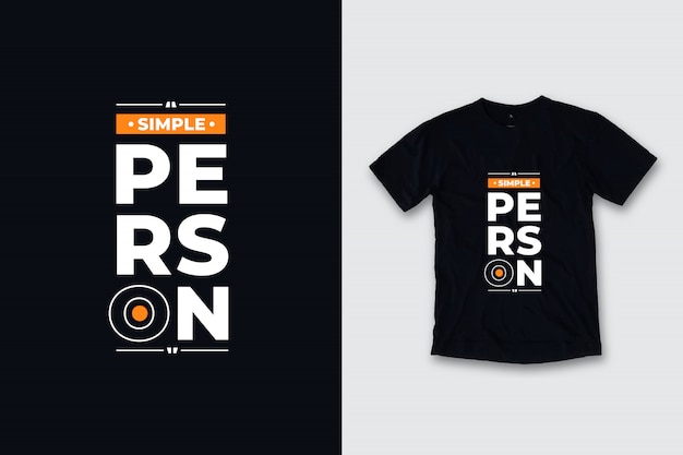 Premium Vector Simple Person Modern Quotes T Shirt Design