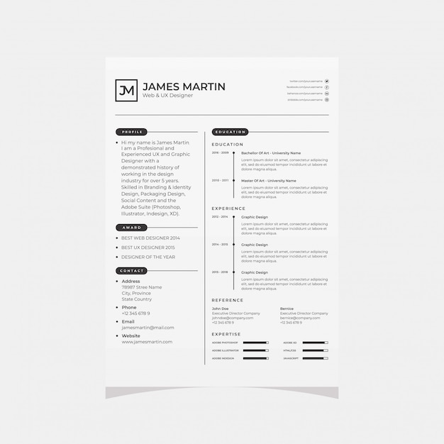 Download Free Simple Resume Premium Vector Use our free logo maker to create a logo and build your brand. Put your logo on business cards, promotional products, or your website for brand visibility.