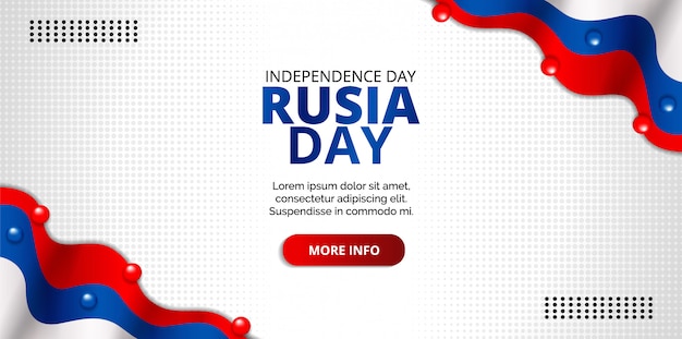 Premium Vector Simple Russia Day Background Design S For Banners Backgrounds Posters Or Cards