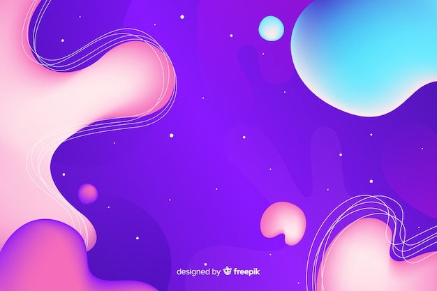 Free Vector | Simple shapes with trendy gradients