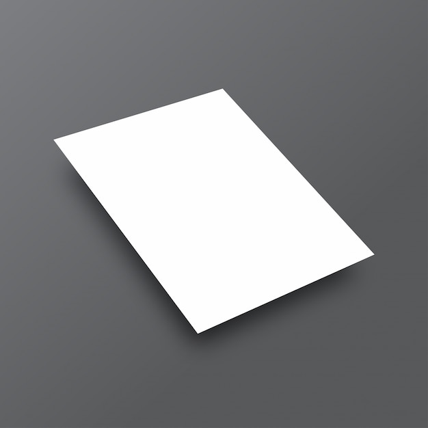 Simple white mockup Vector | Free Download