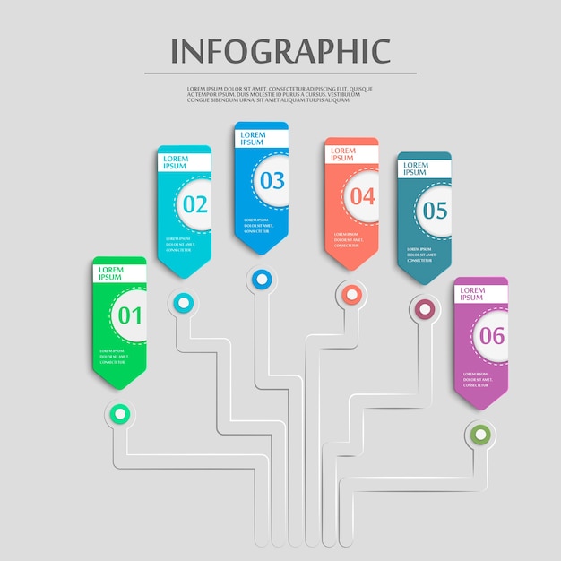 Premium Vector | Simplicity Infographic Template Design With Banner Options