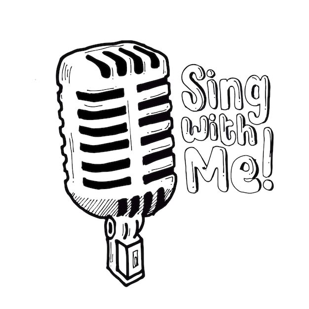 Sing with me | Premium Vector