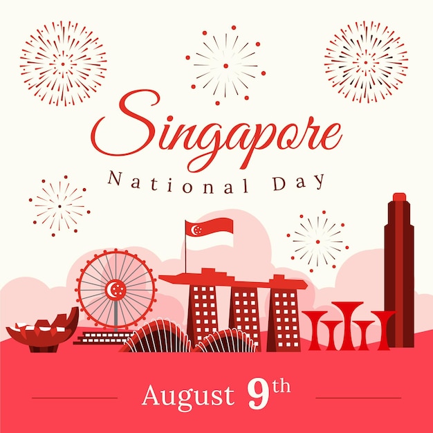 free-vector-singapore-national-day-illustration