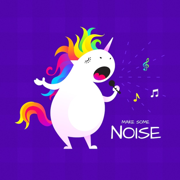 singing unicorn