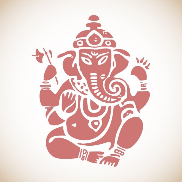 Sitting Ganesh Illustration Vector | Free Download