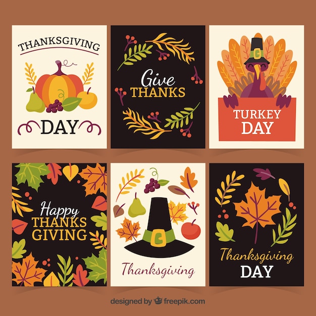 Six creative thanksgiving cards