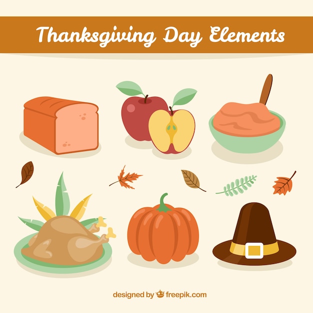 Six different thanksgiving elements