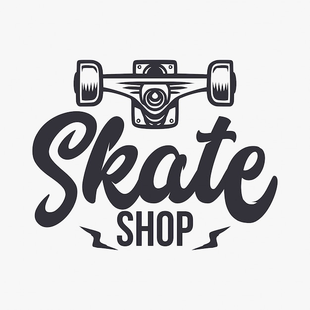 Namaak syndroom Grof Premium Vector | Skate shop illustration and lettering
