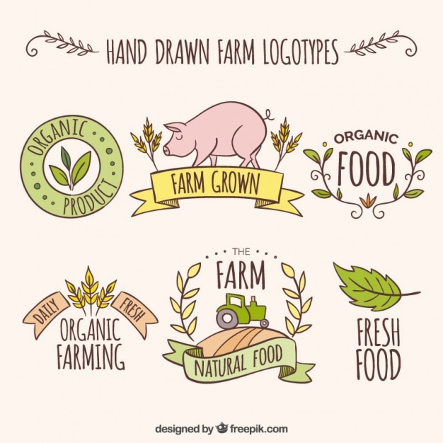 Download Free Sketches Farm Logos With Fresh Products Free Vector Use our free logo maker to create a logo and build your brand. Put your logo on business cards, promotional products, or your website for brand visibility.